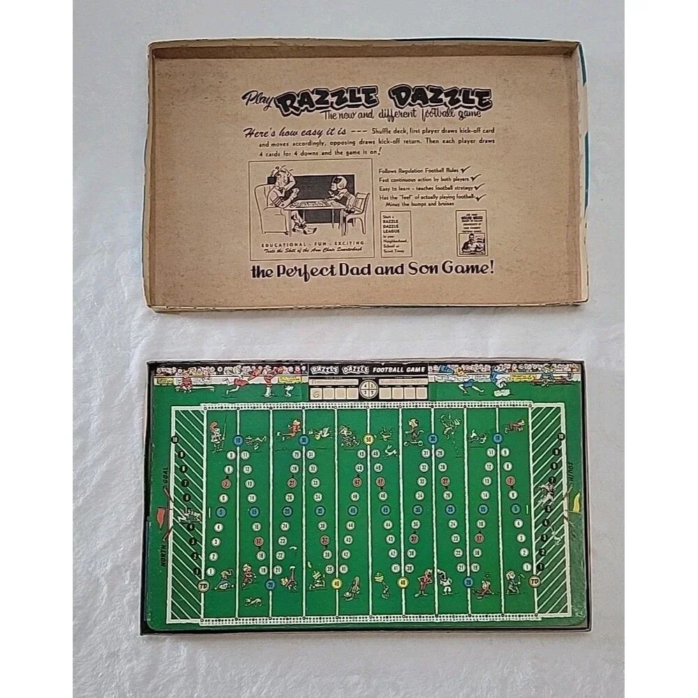 Razzle Dazzle Football Game by Texantics (Vintage 1954) Featured In Life-TV